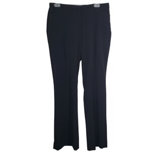 NWT Chico's Metro Wide Leg Trouser Pants Black Office Work Career 6 Petite
